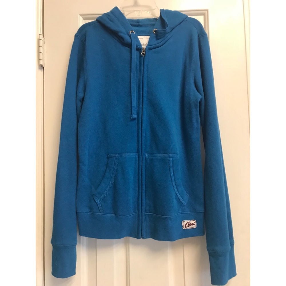 Aeropostale Teal hoodie size medium.